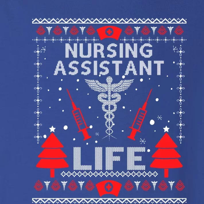 Nursing Assistant Ugly Christmas Sweaters Matching Group Gift Toddler Long Sleeve Shirt