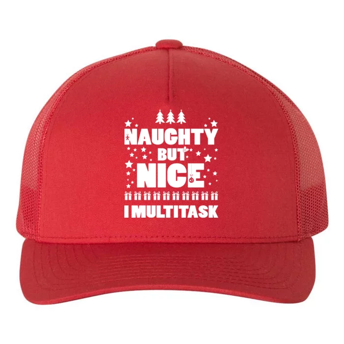 Naughty But Nice I Multitask Yupoong Adult 5-Panel Trucker Hat