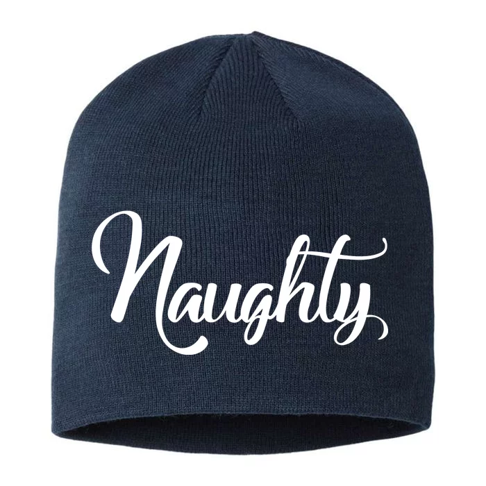 Naughty Christmas Couples Naughty and Nice 8 1/2in Sustainable Knit Beanie