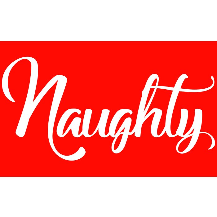 Naughty Christmas Couples Naughty and Nice Bumper Sticker