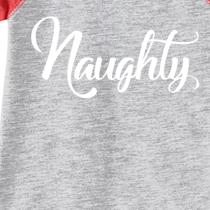 Naughty Christmas Couples Naughty and Nice Infant Baby Jersey Bodysuit