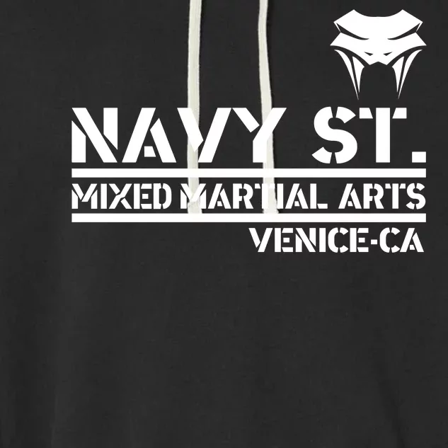 Navy St Mix Martial Arts Venice California Snake Logo Garment-Dyed Fleece Hoodie