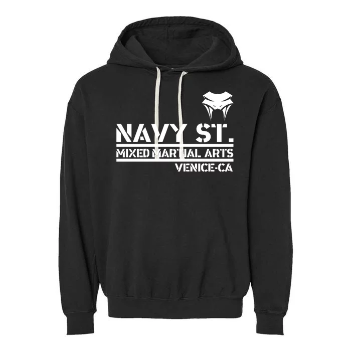 Navy St Mix Martial Arts Venice California Snake Logo Garment-Dyed Fleece Hoodie