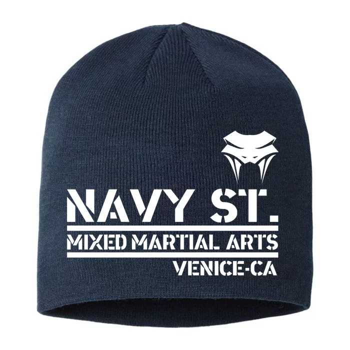 Navy St Mix Martial Arts Venice California Snake Logo 8 1/2in Sustainable Knit Beanie