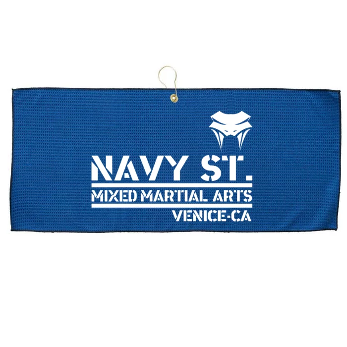 Navy St Mix Martial Arts Venice California Snake Logo Large Microfiber Waffle Golf Towel