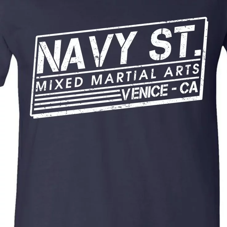 Navy St Mixed Martial Arts Venice Ca V-Neck T-Shirt