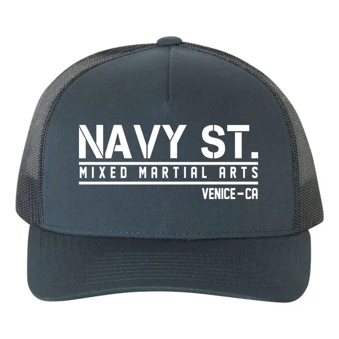 Navy St Mixed Martial Arts Vince CA Yupoong Adult 5-Panel Trucker Hat