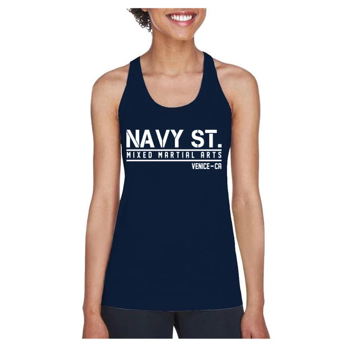 Navy St Mixed Martial Arts Vince CA Women's Racerback Tank