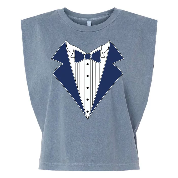 Navy Tux Tuxedo Garment-Dyed Women's Muscle Tee