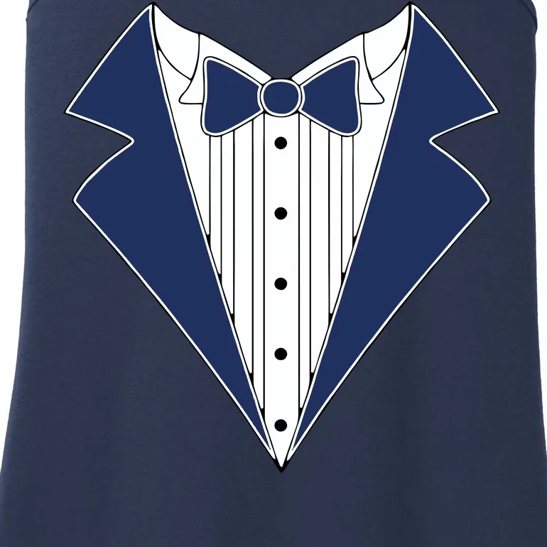 Navy Tux Tuxedo Ladies Essential Tank