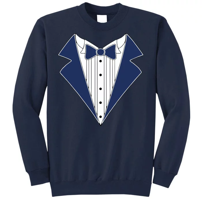 Navy Tux Tuxedo Tall Sweatshirt