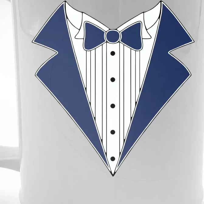 Navy Tux Tuxedo Front & Back Beer Stein