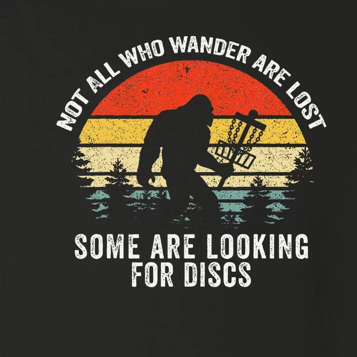 Not All Who Wander Are Lost Disc Golf Bigfoot Christmas Toddler Long Sleeve Shirt