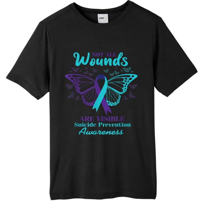 Not All Wounds Are Visible Suicide Awareness Mental Health ChromaSoft Performance T-Shirt