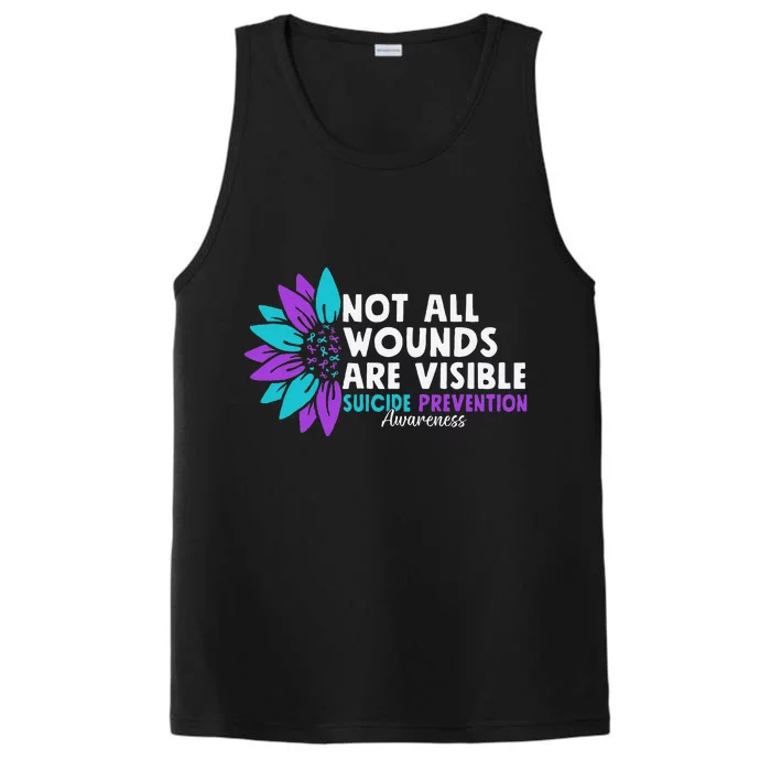 Not All Wounds Are Visible Suicide Awareness Mental Health Performance Tank