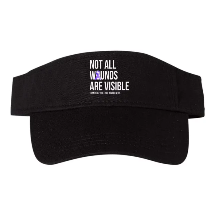 Not All Wounds Are Visible Domestic Violence Awareness Valucap Bio-Washed Visor