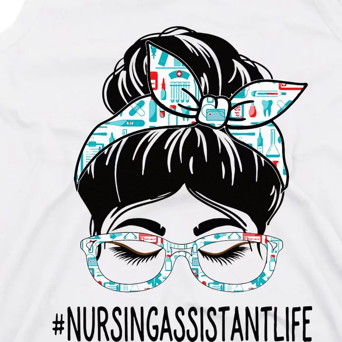 Nursing Assistant Week Appreciation Women Messy Bun For Work Tank Top