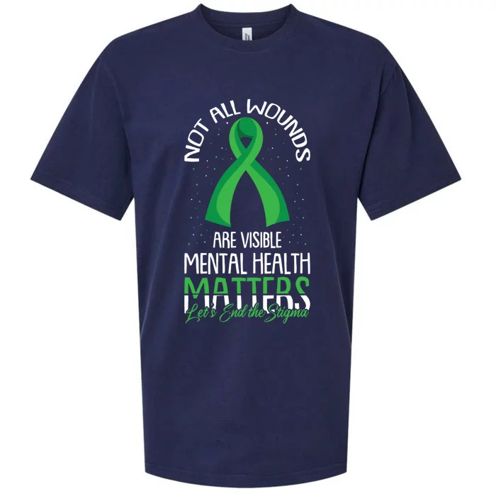 Not All Wounds Are Visible Tal Health Awareness Meaningful Gift Sueded Cloud Jersey T-Shirt