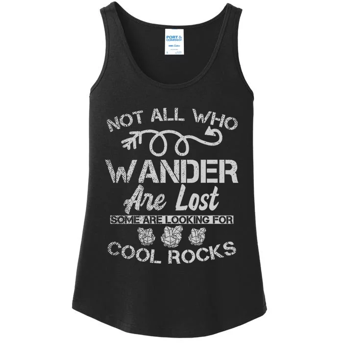 Not All Who Wander Are Lost Some Are Looking Ladies Essential Tank