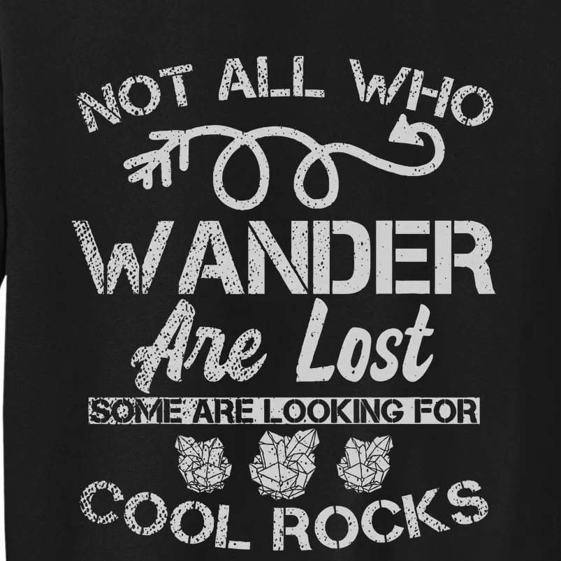 Not All Who Wander Are Lost Some Are Looking Tall Sweatshirt