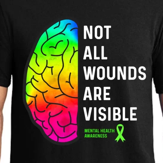 Not All Wounds Are Visible Mental Health Awareness Pajama Set