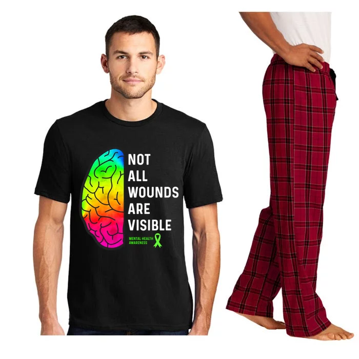 Not All Wounds Are Visible Mental Health Awareness Pajama Set