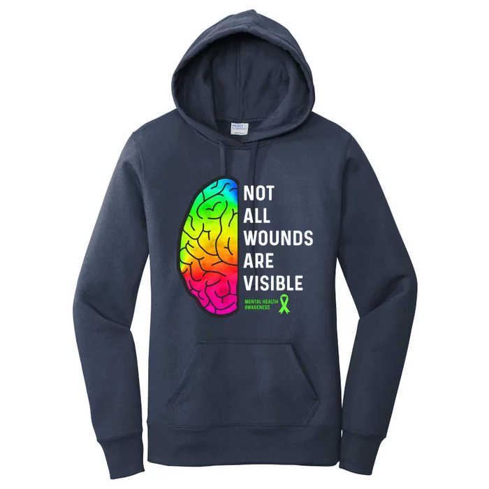 Not All Wounds Are Visible Tal Health Awareness Gift Women's Pullover Hoodie