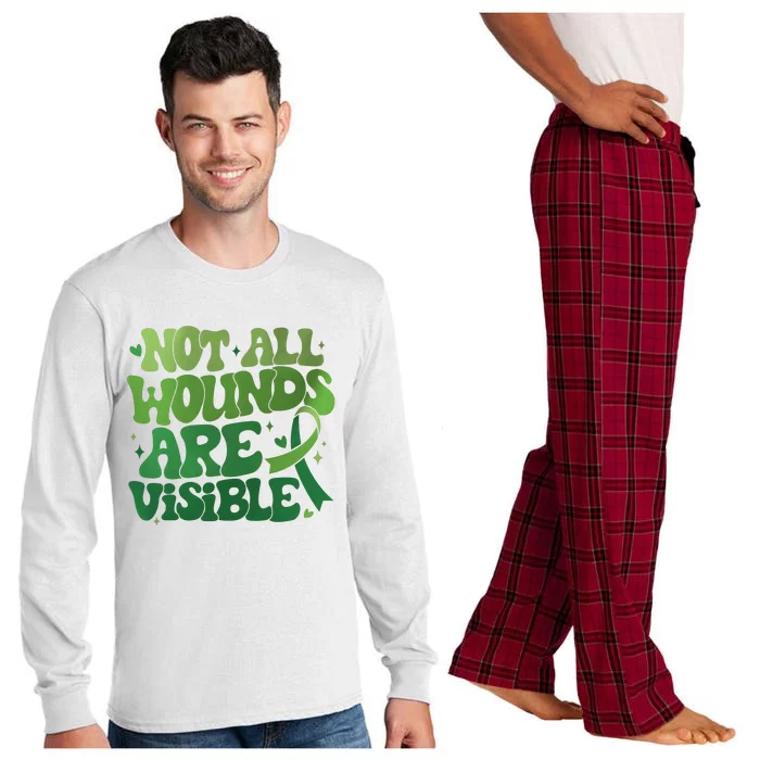 Not All Wounds Are Visible Mental Health Long Sleeve Pajama Set