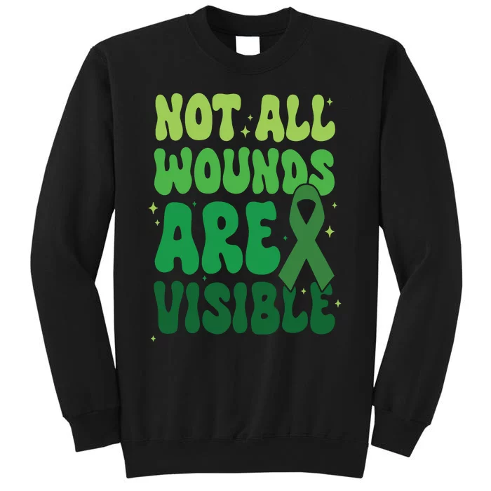 Not All Wounds Are Visible Mental Health Anxiety Sweatshirt