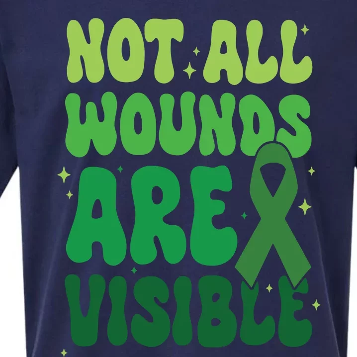 Not All Wounds Are Visible Mental Health Anxiety Sueded Cloud Jersey T-Shirt