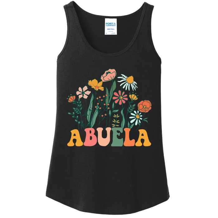 New Abuela Wildflower First Birthday & Baby Shower Ladies Essential Tank