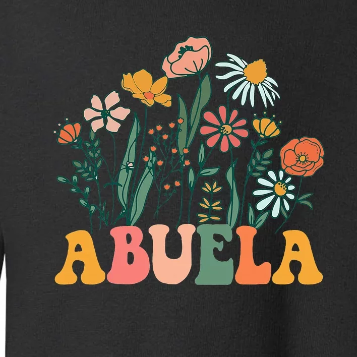 New Abuela Wildflower First Birthday & Baby Shower Toddler Sweatshirt