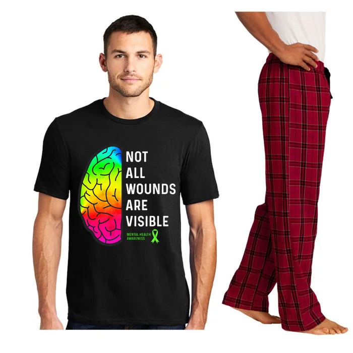 Not All Wounds are Visible Mental Health Awareness Pajama Set