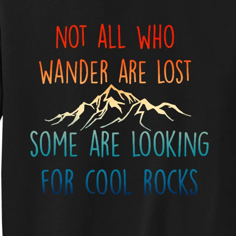 Not All Who Wander Are Lost Some Are Looking For Cool Rocks Sweatshirt