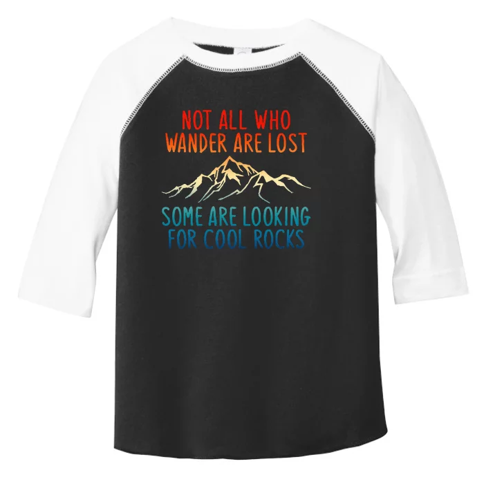 Not All Who Wander Are Lost Some Are Looking Toddler Fine Jersey T-Shirt