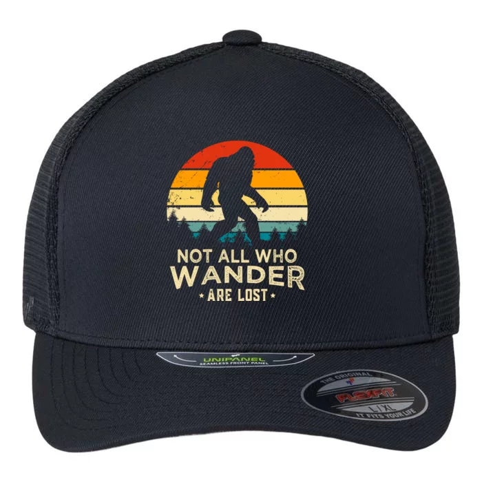 Not All Who Wander Are Lost Funny Plus Size Flexfit Unipanel Trucker Cap