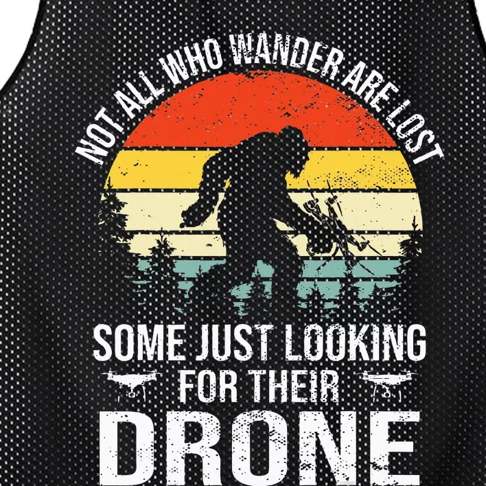 Not All Who Wander Are Lost Rc Drone Pilot Quadcopter Fpv Mesh Reversible Basketball Jersey Tank