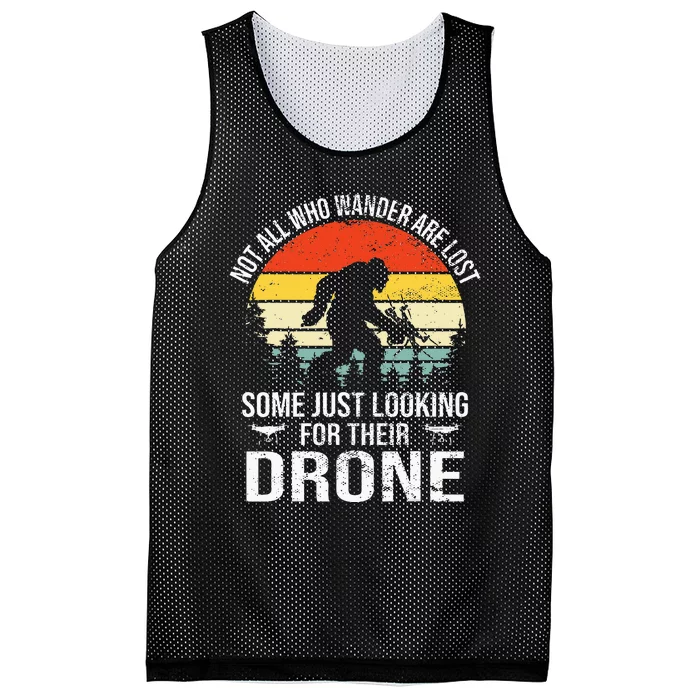 Not All Who Wander Are Lost Rc Drone Pilot Quadcopter Fpv Mesh Reversible Basketball Jersey Tank