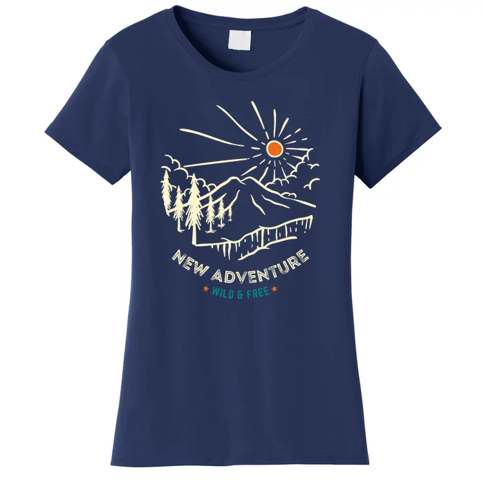 New Adventure Wild And Free Women's T-Shirt