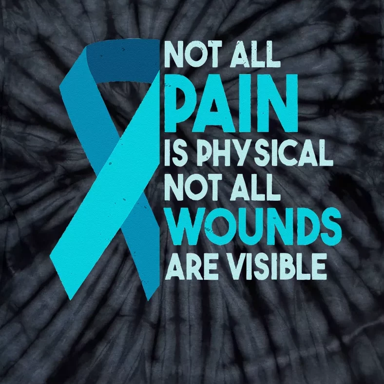 Not All Wounds Are Visible PTSD Warrior Tie-Dye T-Shirt