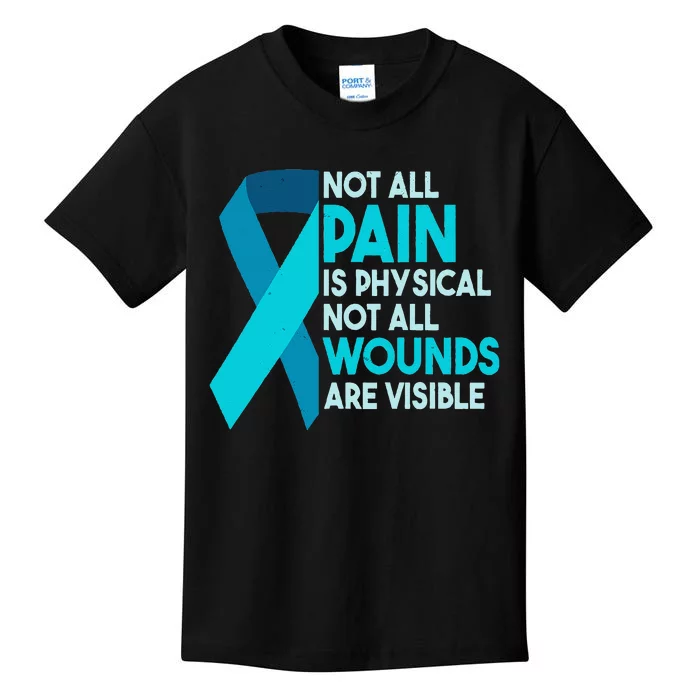 Not All Wounds Are Visible PTSD Warrior Kids T-Shirt