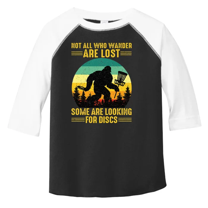 Not All Wander Are Lost Some Are Looking Disc Golf Toddler Fine Jersey T-Shirt