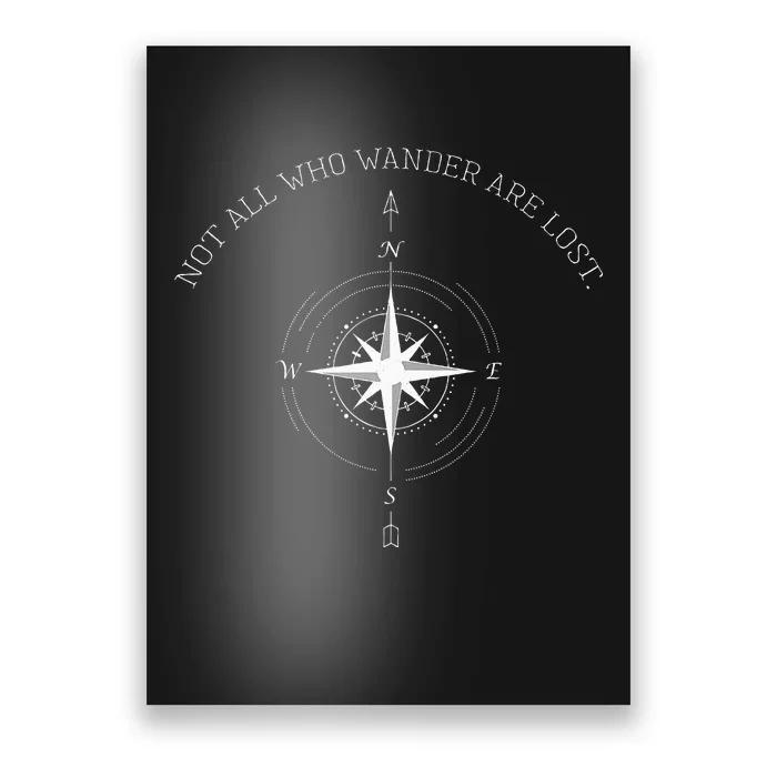 Not All Who Wander Are Lost Travel Poster