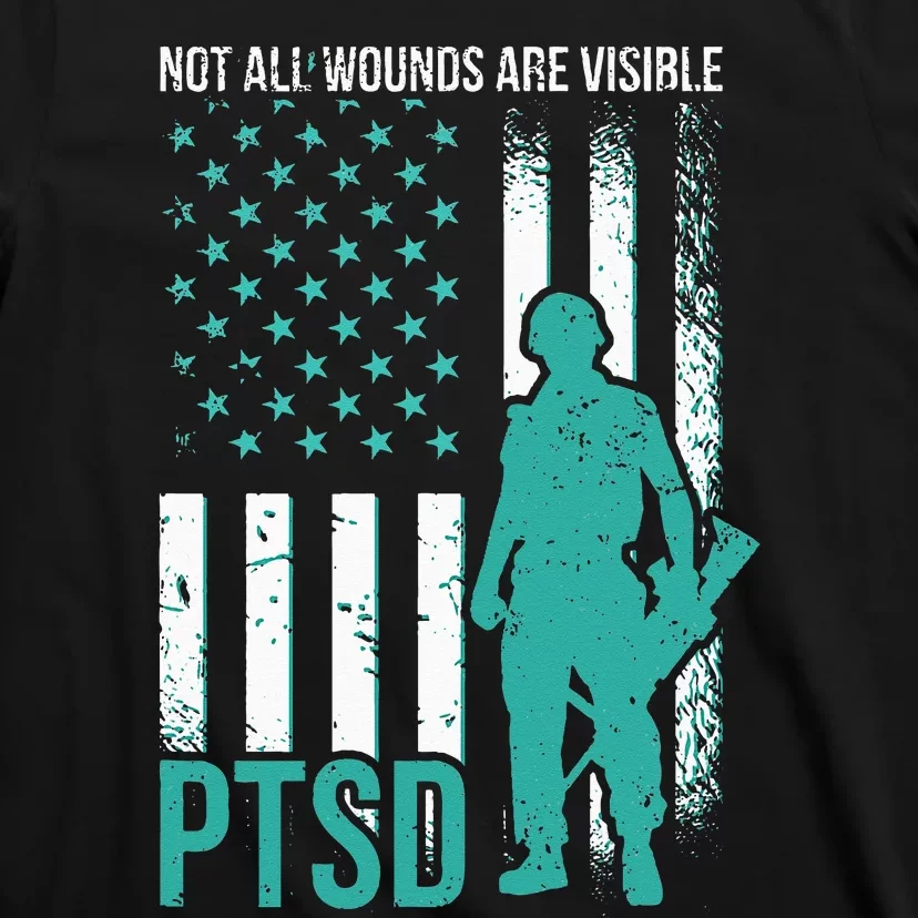 Not All Wounds Are Visible PTSD Awareness T-Shirt | TeeShirtPalace