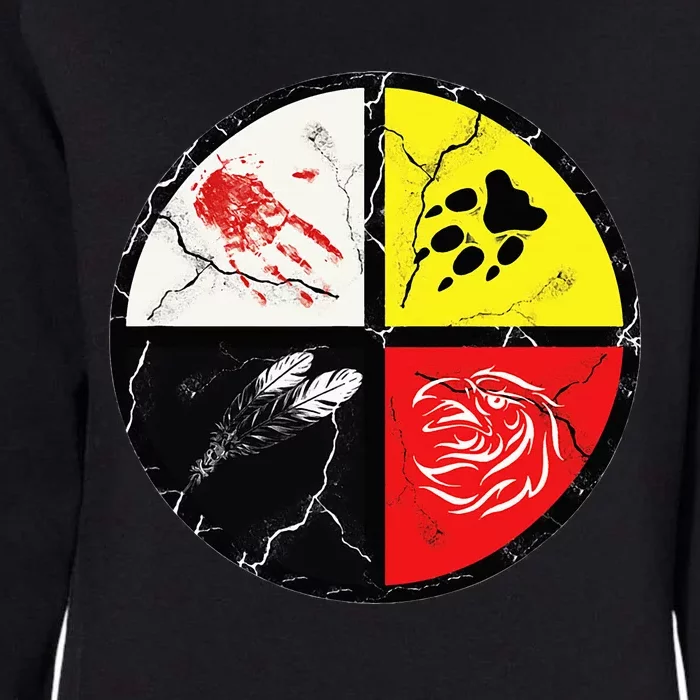 Native American Words Of The Medicine Wheel 1 Womens California Wash Sweatshirt