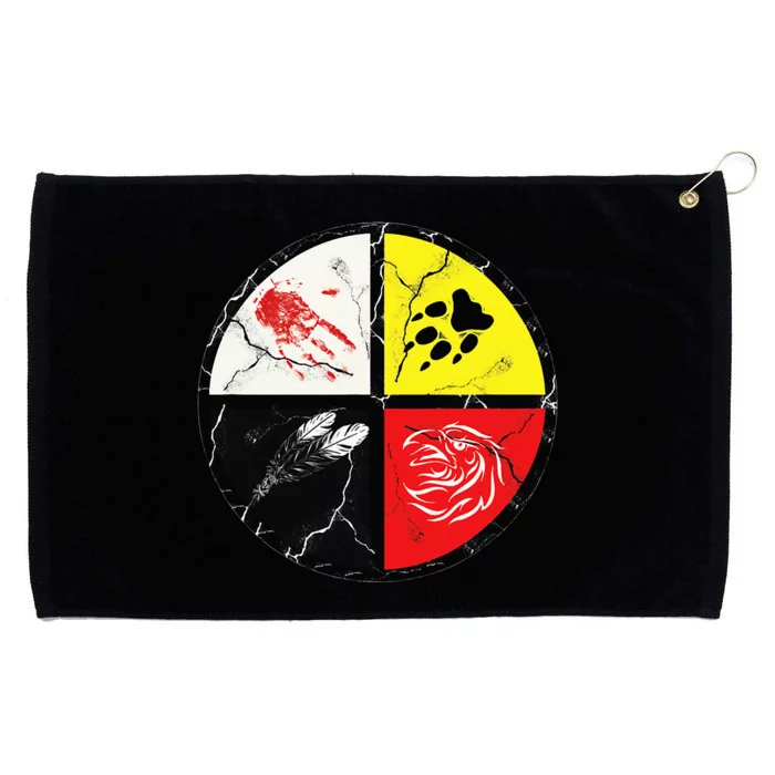 Native American Words Of The Medicine Wheel 1 Grommeted Golf Towel