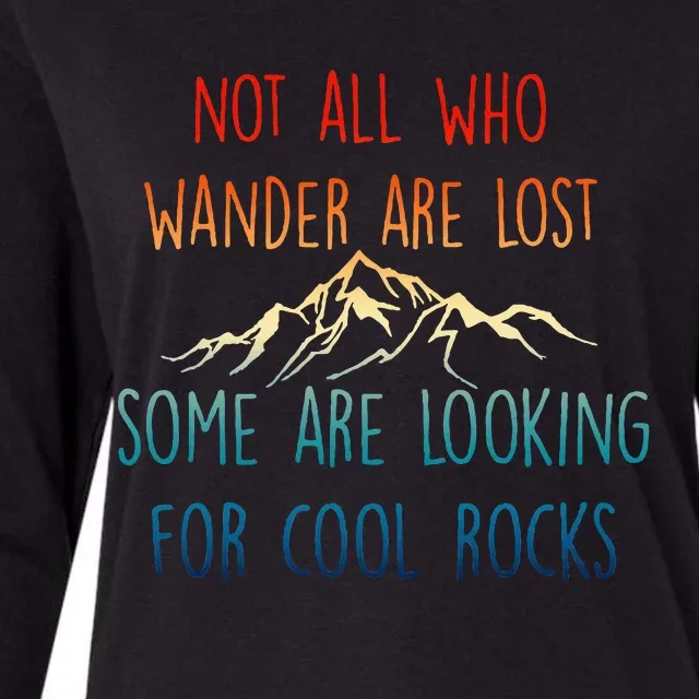 Not All Who Wander Are Lost Some Are Looking Womens Cotton Relaxed Long Sleeve T-Shirt