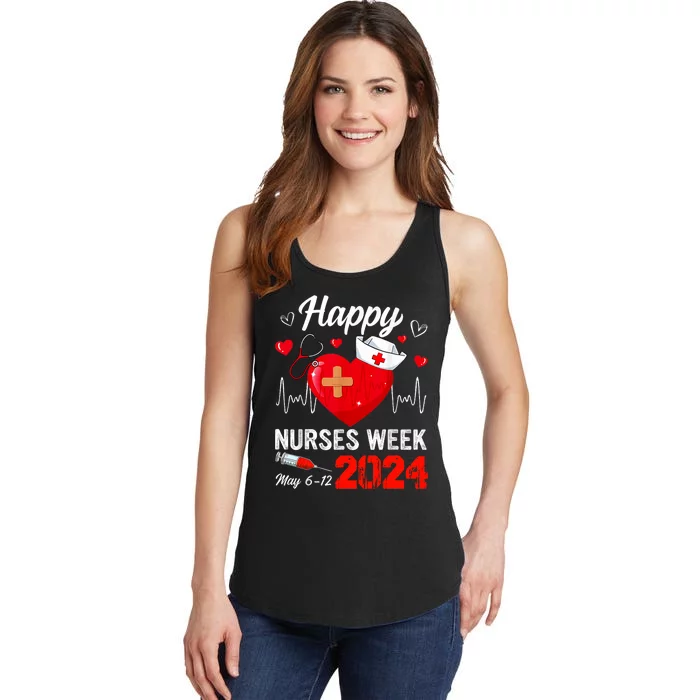 Nurse Appreciation Week Happy National Nurses Week 2024 Ladies Essential Tank