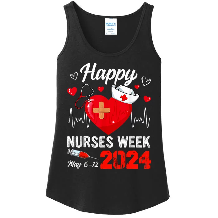 Nurse Appreciation Week Happy National Nurses Week 2024 Ladies Essential Tank