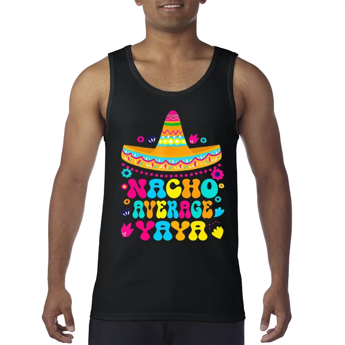 Nacho Average Yaya Cinco De Mayo Mexican Matching Family Tank Top